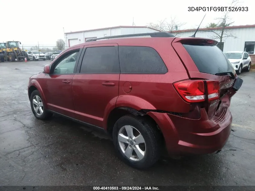 2011 Dodge Journey Mainstreet VIN: 3D4PG1FG9BT526933 Lot: 40410503