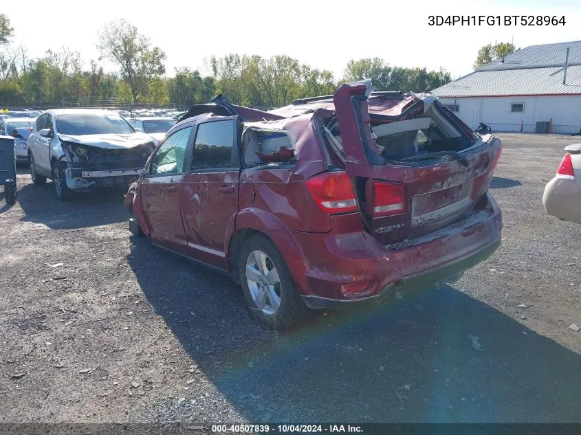 2011 Dodge Journey Mainstreet VIN: 3D4PH1FG1BT528964 Lot: 40507839