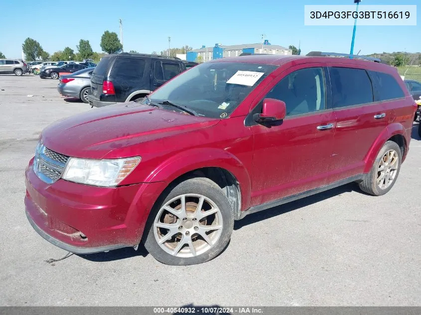 2011 Dodge Journey Crew VIN: 3D4PG3FG3BT516619 Lot: 40540932