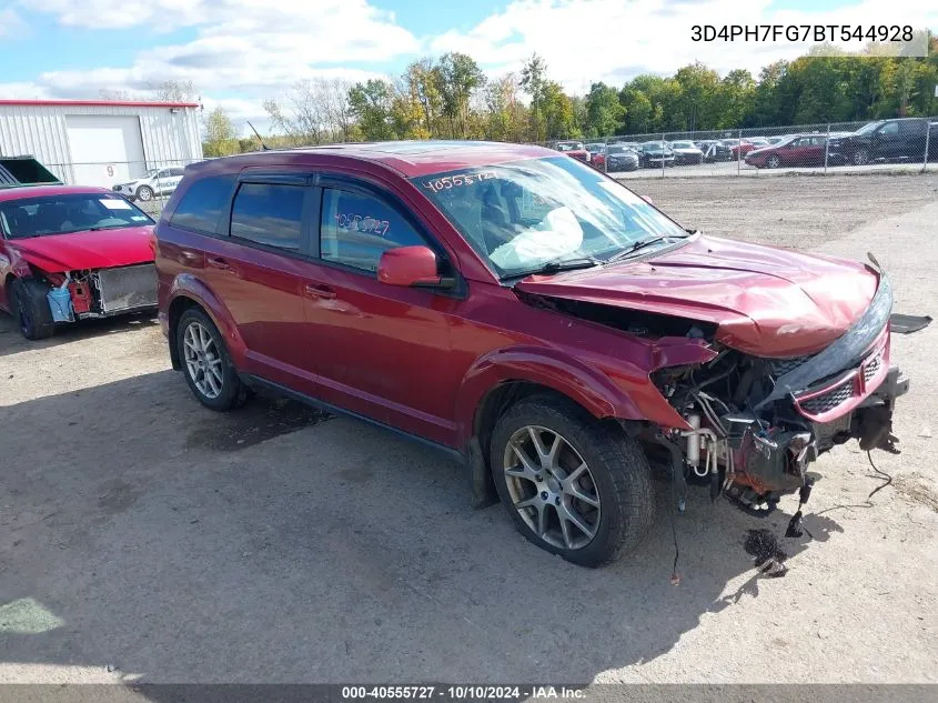 2011 Dodge Journey R/T VIN: 3D4PH7FG7BT544928 Lot: 40555727