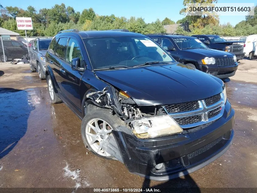 2011 Dodge Journey Crew VIN: 3D4PG3FGXBT516603 Lot: 40573865