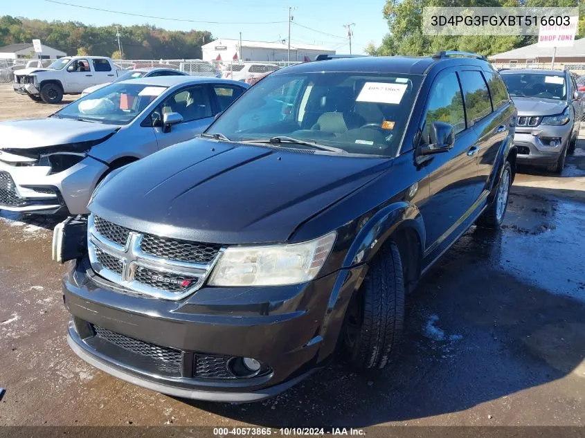 2011 Dodge Journey Crew VIN: 3D4PG3FGXBT516603 Lot: 40573865