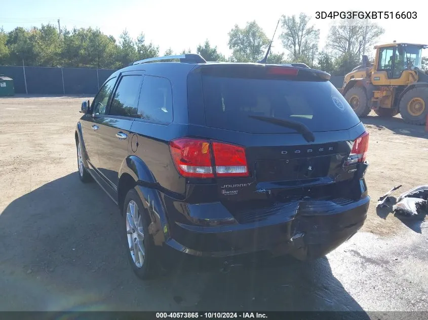 2011 Dodge Journey Crew VIN: 3D4PG3FGXBT516603 Lot: 40573865