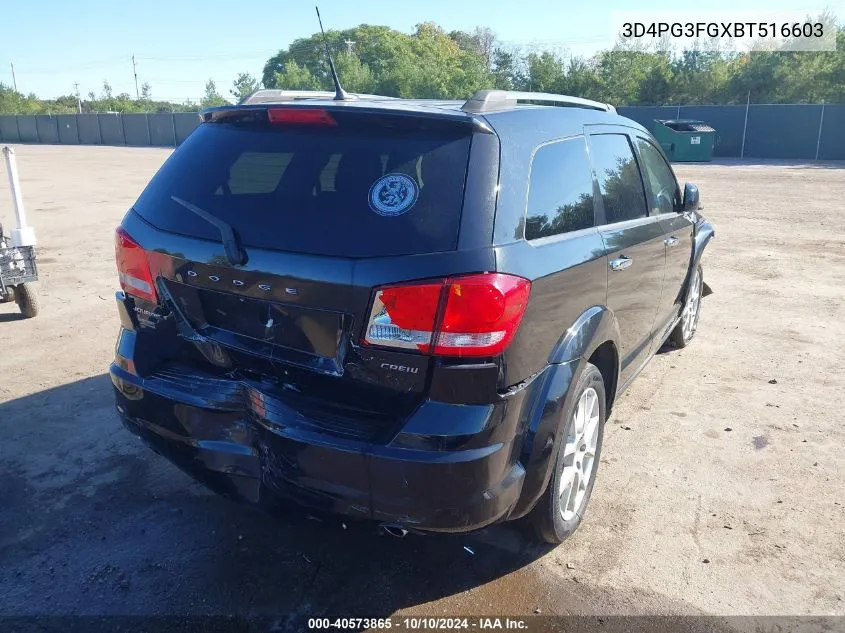 2011 Dodge Journey Crew VIN: 3D4PG3FGXBT516603 Lot: 40573865