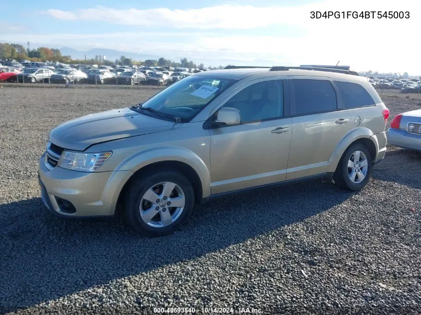 2011 Dodge Journey Mainstreet VIN: 3D4PG1FG4BT545003 Lot: 40593540