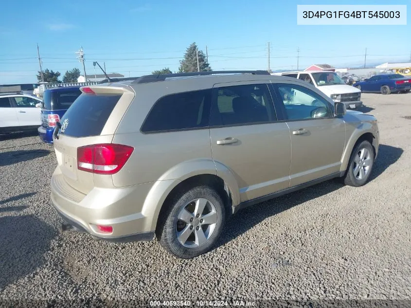 2011 Dodge Journey Mainstreet VIN: 3D4PG1FG4BT545003 Lot: 40593540