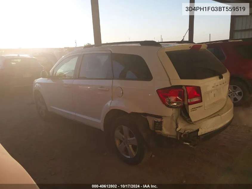 2011 Dodge Journey Mainstreet VIN: 3D4PH1FG3BT559519 Lot: 40612802