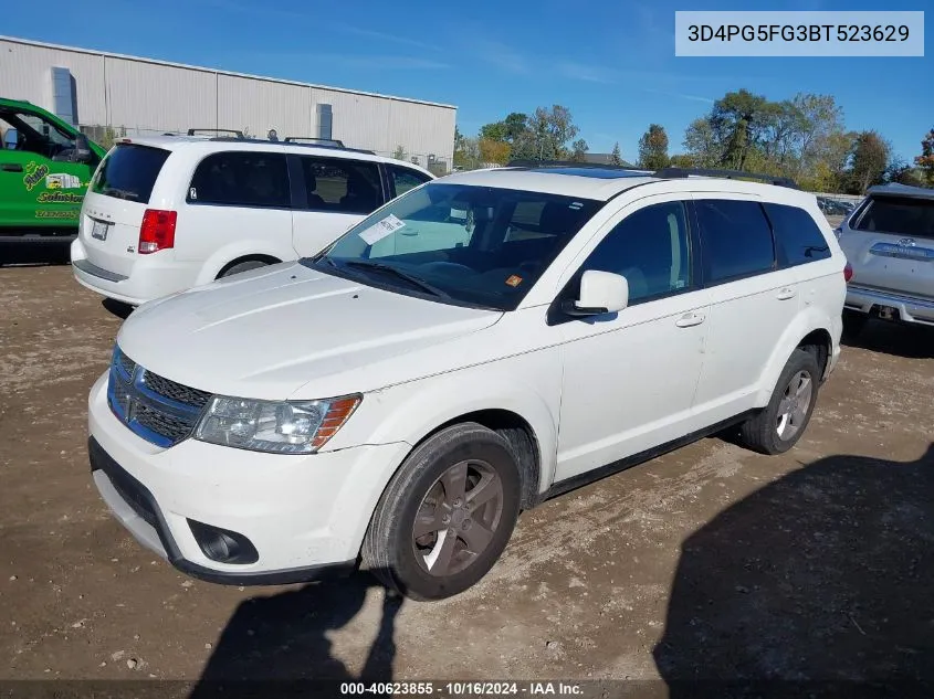 3D4PG5FG3BT523629 2011 Dodge Journey Sxt