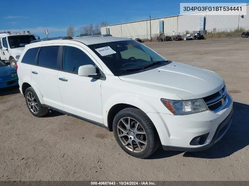 2011 Dodge Journey Crew VIN: 3D4PG3FG1BT534441 Lot: 40687643