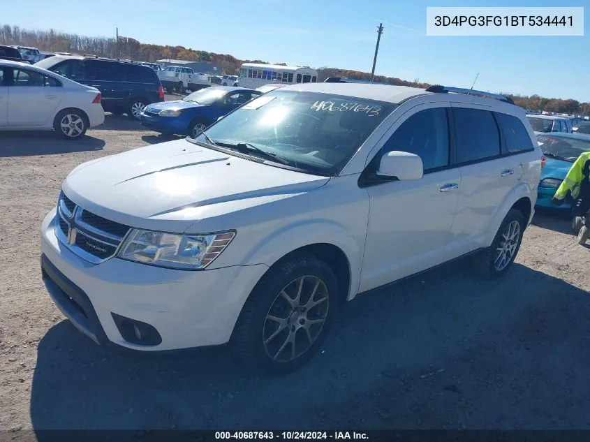 2011 Dodge Journey Crew VIN: 3D4PG3FG1BT534441 Lot: 40687643