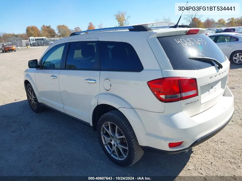 3D4PG3FG1BT534441 2011 Dodge Journey Crew