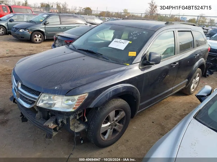 2011 Dodge Journey Mainstreet VIN: 3D4PH1FG4BT524715 Lot: 40694947