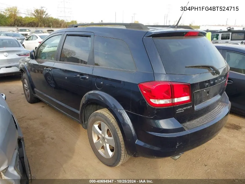 2011 Dodge Journey Mainstreet VIN: 3D4PH1FG4BT524715 Lot: 40694947