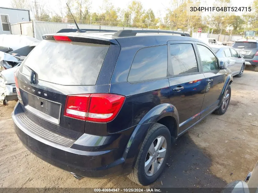 2011 Dodge Journey Mainstreet VIN: 3D4PH1FG4BT524715 Lot: 40694947