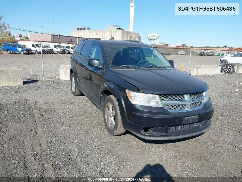 2011 Dodge Journey Mainstreet VIN: 3D4PG1FG5BT506436 Lot: 40696816