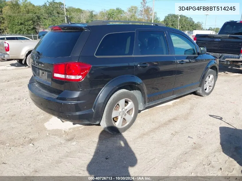 2011 Dodge Journey Express VIN: 3D4PG4FB8BT514245 Lot: 40726713