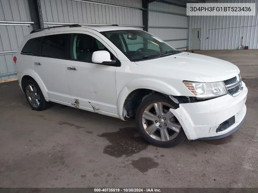 2011 Dodge Journey Crew VIN: 3D4PH3FG1BT523436 Lot: 40735519