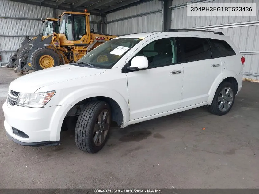 2011 Dodge Journey Crew VIN: 3D4PH3FG1BT523436 Lot: 40735519