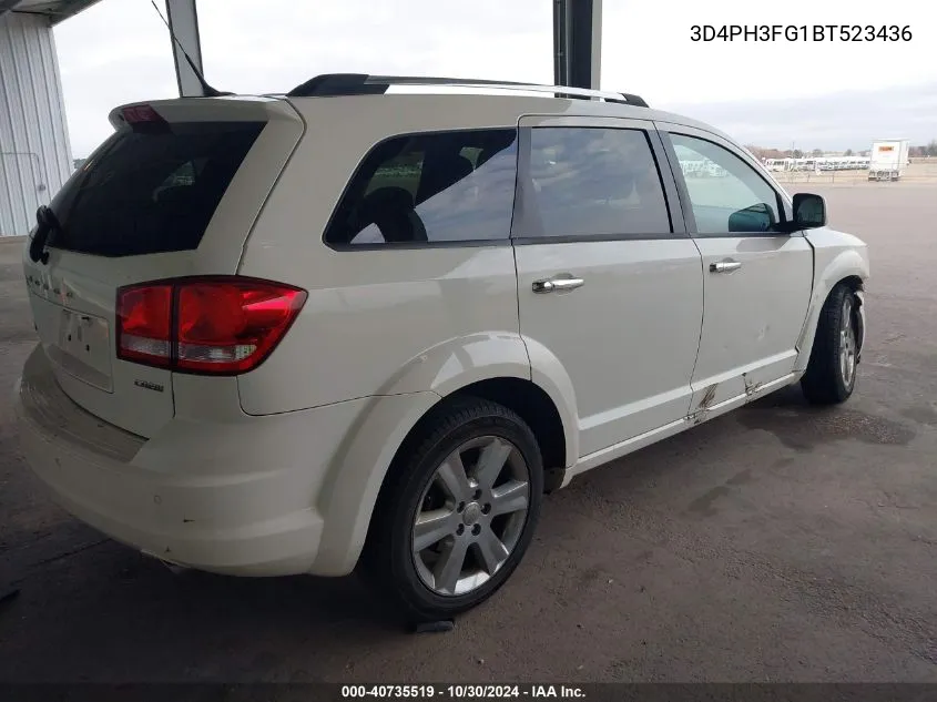 2011 Dodge Journey Crew VIN: 3D4PH3FG1BT523436 Lot: 40735519