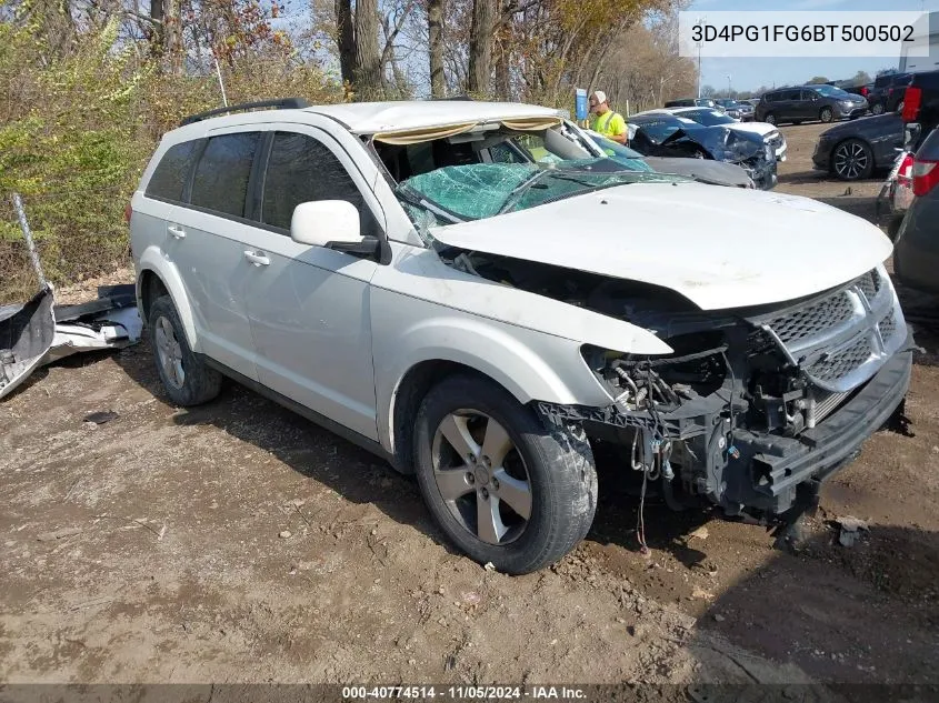 2011 Dodge Journey Mainstreet VIN: 3D4PG1FG6BT500502 Lot: 40774514