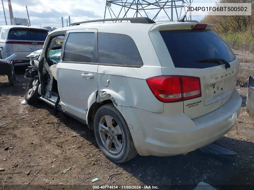 2011 Dodge Journey Mainstreet VIN: 3D4PG1FG6BT500502 Lot: 40774514