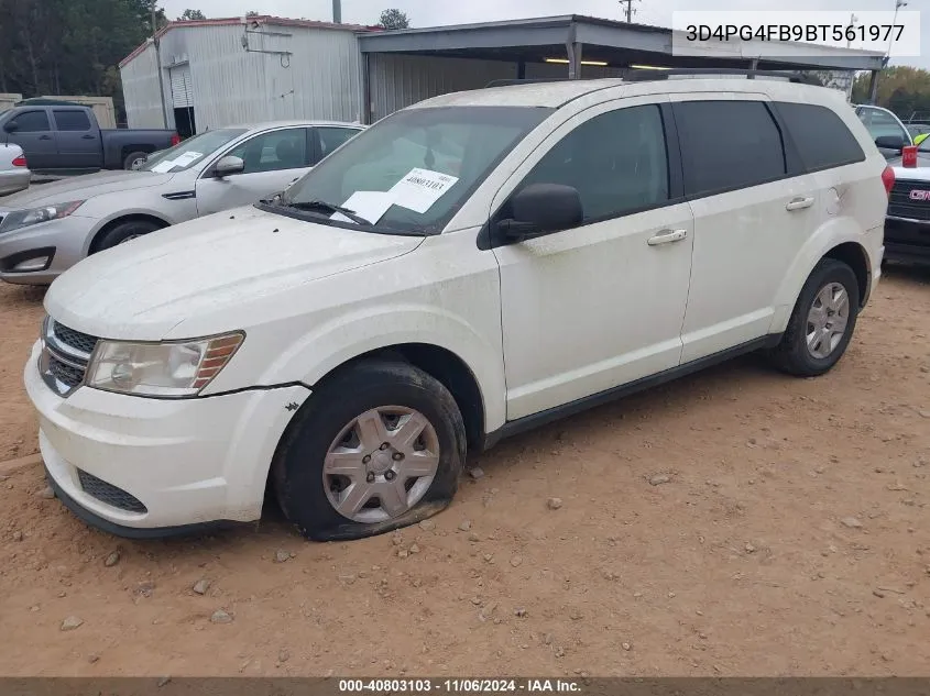 2011 Dodge Journey Express VIN: 3D4PG4FB9BT561977 Lot: 40803103