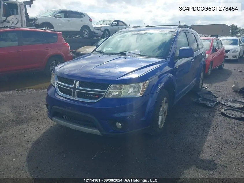 3C4PDCCG6CT278454 2012 Dodge Journey Sxt