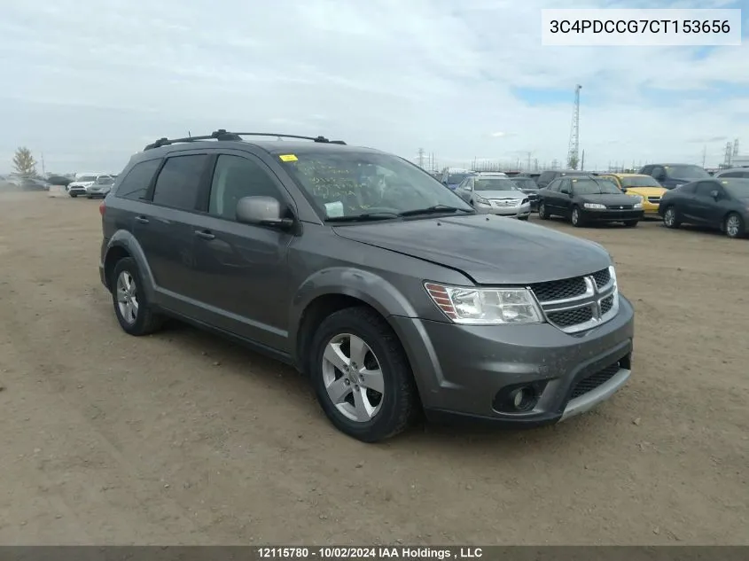 2012 Dodge Journey Sxt VIN: 3C4PDCCG7CT153656 Lot: 12115780