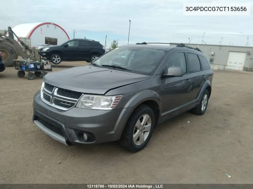 2012 Dodge Journey Sxt VIN: 3C4PDCCG7CT153656 Lot: 12115780