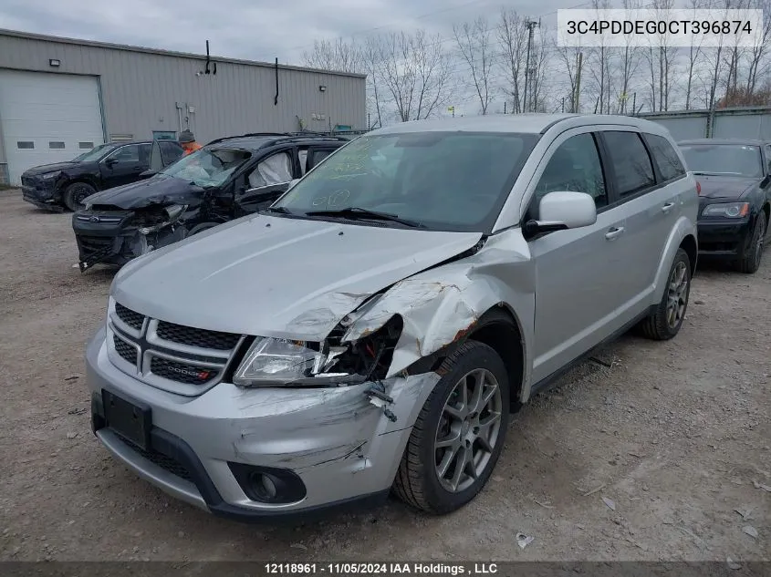 2012 Dodge Journey R/T VIN: 3C4PDDEG0CT396874 Lot: 12118961