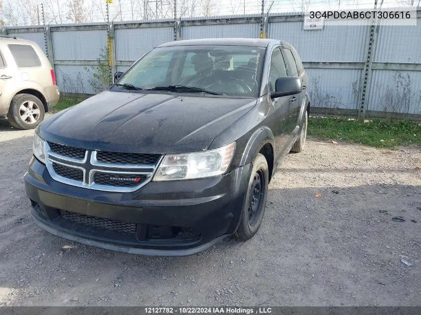 3C4PDCAB6CT306616 2012 Dodge Journey