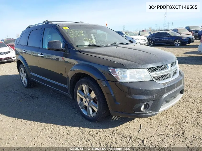 2012 Dodge Journey R/T VIN: 3C4PDDFGXCT148565 Lot: 12129358