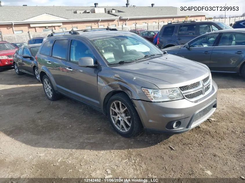 2012 Dodge Journey VIN: 3C4PDDFG3CT239953 Lot: 12142452