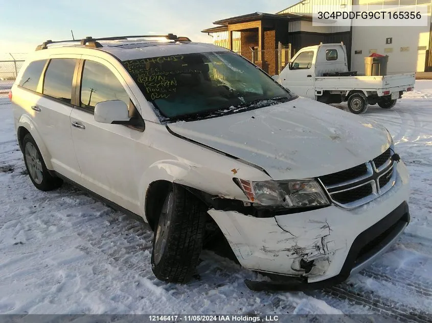 2012 Dodge Journey R/T VIN: 3C4PDDFG9CT165356 Lot: 12146417