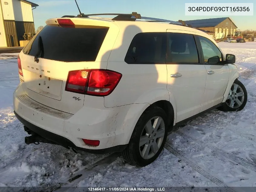 2012 Dodge Journey R/T VIN: 3C4PDDFG9CT165356 Lot: 12146417