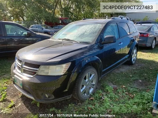 2012 Dodge Journey R/T VIN: 3C4PDDFG9CT227483 Lot: 20177754