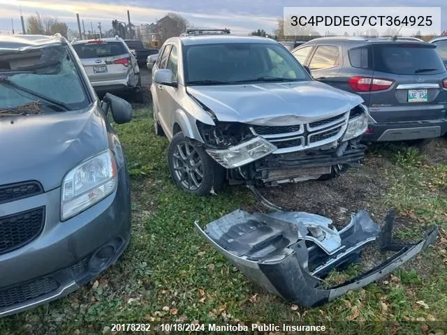 2012 Dodge Journey R/T VIN: 3C4PDDEG7CT364925 Lot: 20178282