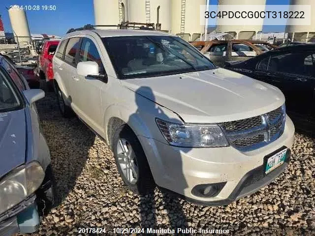 3C4PDCCG0CT318222 2012 Dodge Journey Sxt