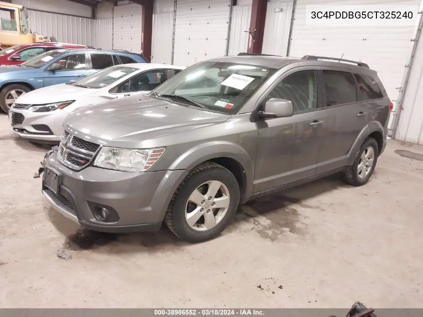 2012 Dodge Journey Sxt VIN: 3C4PDDBG5CT325240 Lot: 40612179