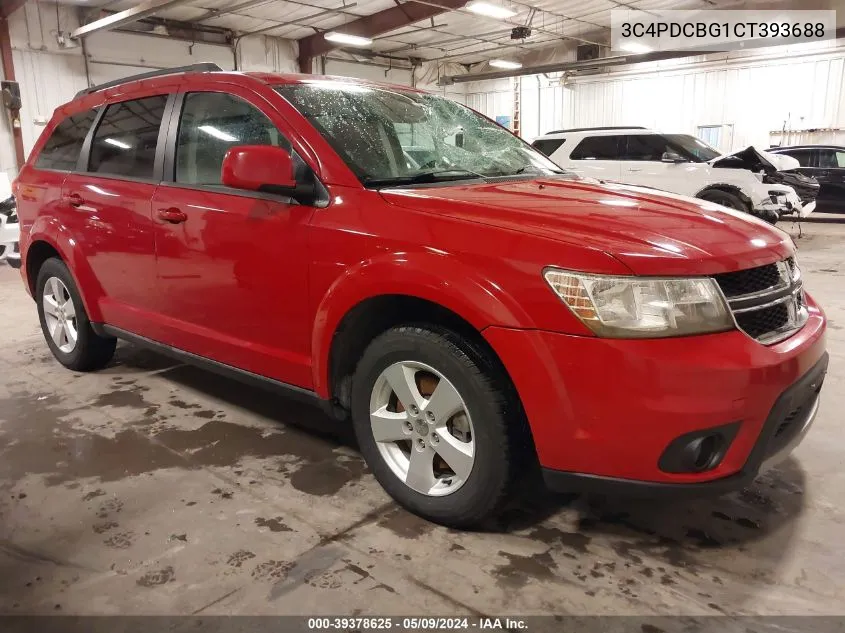 2012 Dodge Journey Sxt VIN: 3C4PDCBG1CT393688 Lot: 39378625