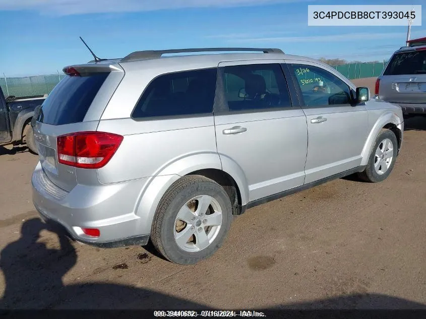 2012 Dodge Journey Sxt VIN: 3C4PDCBB8CT393045 Lot: 39440682