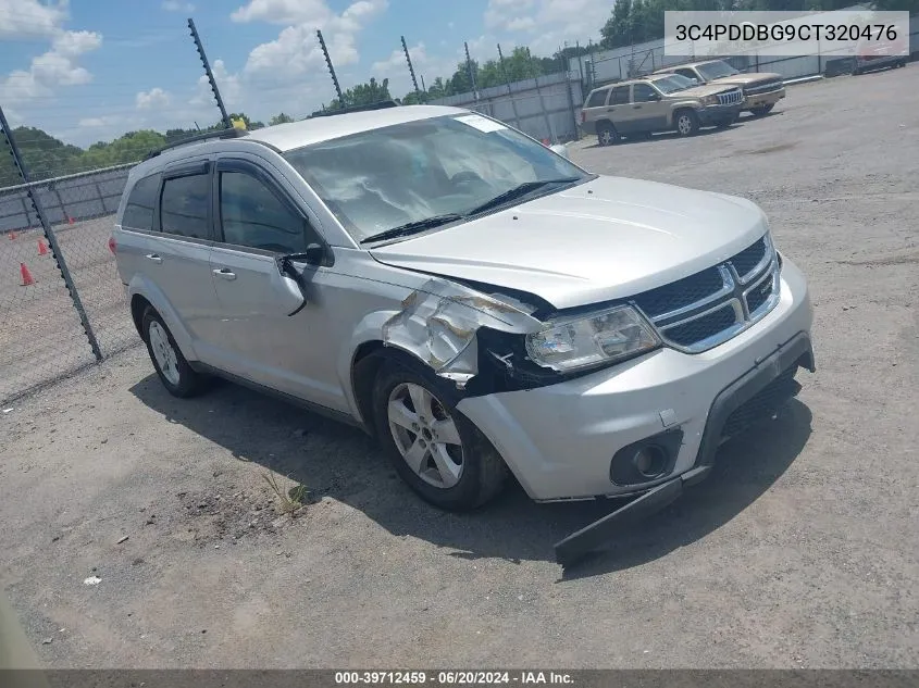 2012 Dodge Journey Sxt VIN: 3C4PDDBG9CT320476 Lot: 39712459