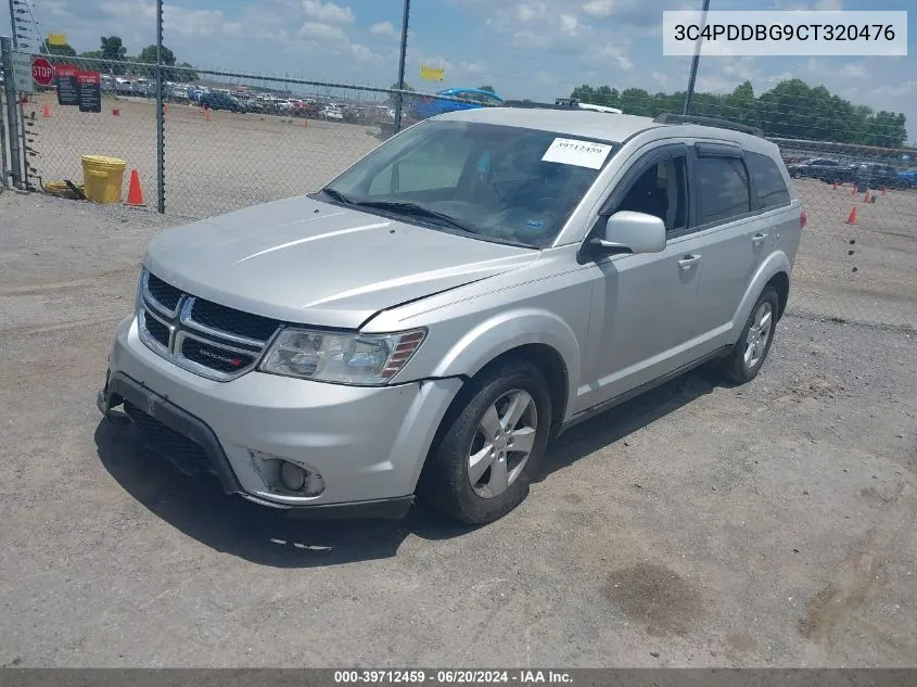 2012 Dodge Journey Sxt VIN: 3C4PDDBG9CT320476 Lot: 39712459