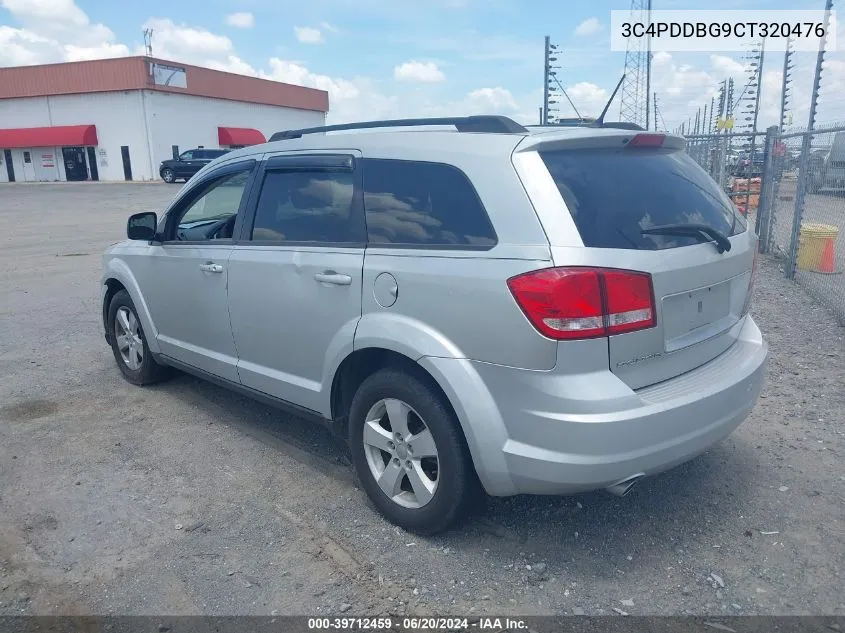 2012 Dodge Journey Sxt VIN: 3C4PDDBG9CT320476 Lot: 39712459