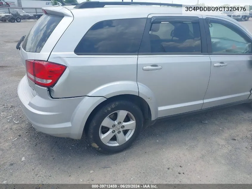 2012 Dodge Journey Sxt VIN: 3C4PDDBG9CT320476 Lot: 39712459