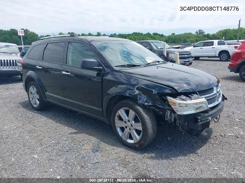 2012 Dodge Journey Crew VIN: 3C4PDDDG8CT148776 Lot: 39738111