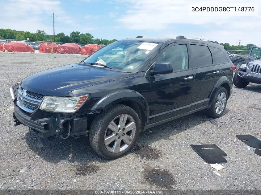 2012 Dodge Journey Crew VIN: 3C4PDDDG8CT148776 Lot: 39738111