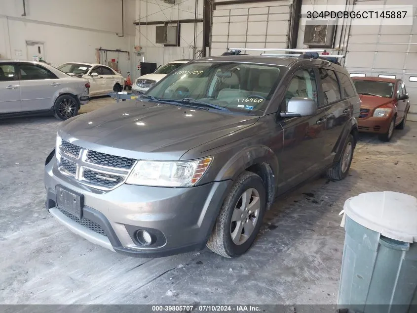 2012 Dodge Journey Sxt VIN: 3C4PDCBG6CT145887 Lot: 39805707