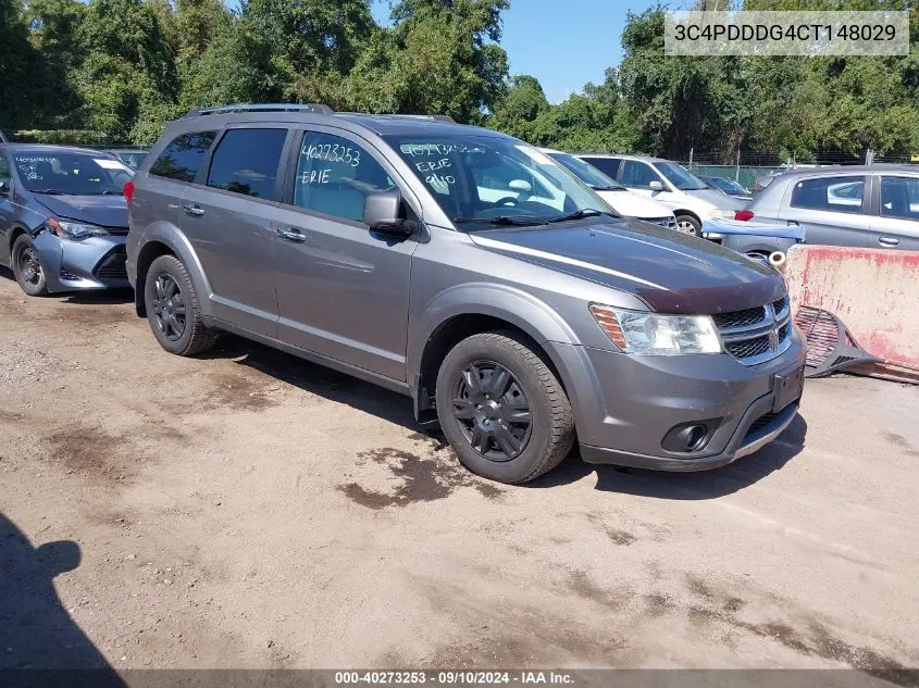 2012 Dodge Journey Crew VIN: 3C4PDDDG4CT148029 Lot: 40273253