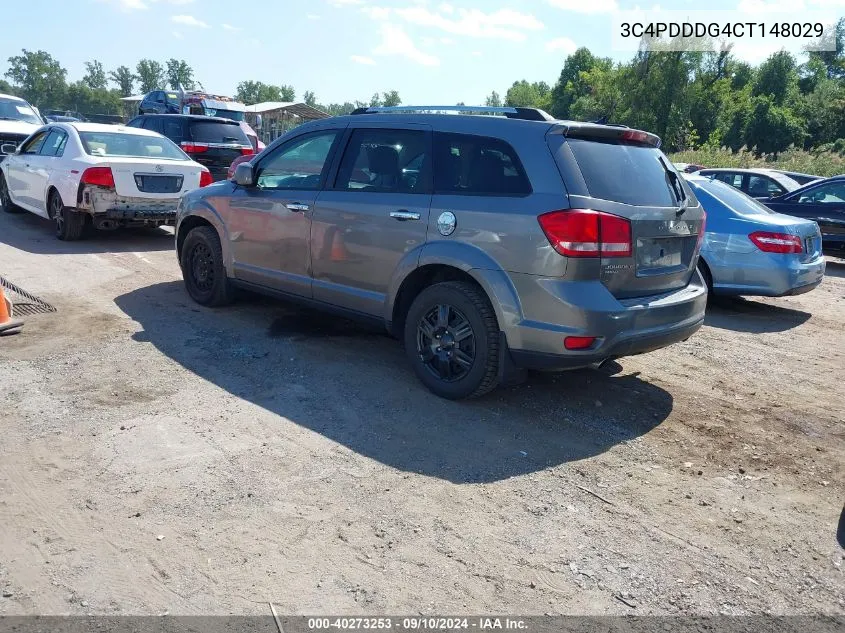 2012 Dodge Journey Crew VIN: 3C4PDDDG4CT148029 Lot: 40273253